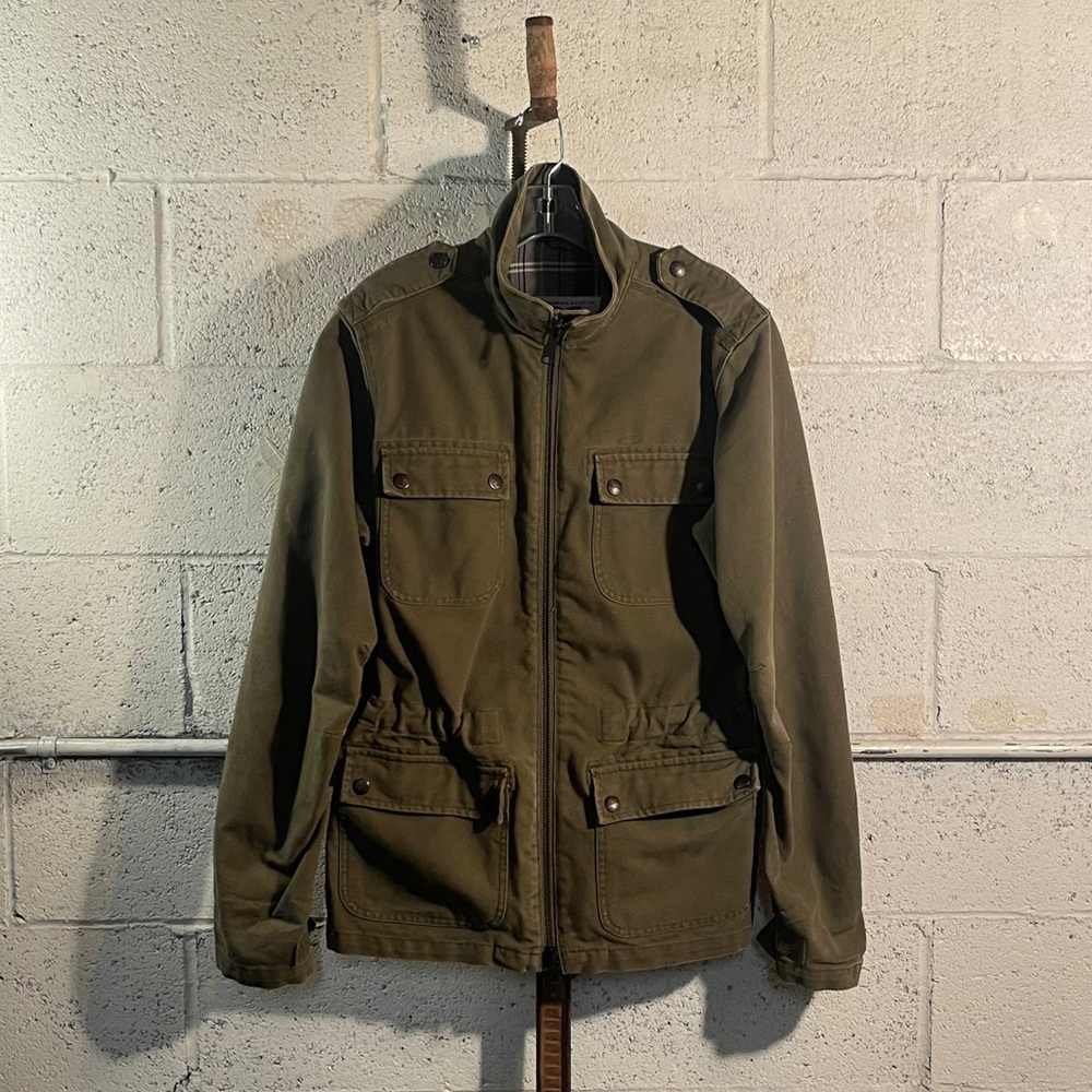 Rare Field Jacket CARHARTT // Men's and/or Women's Olive Green Military Jacket